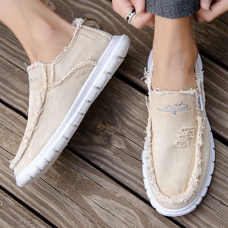 Mens Fashion Trainers - Modny nadruk płócienne buty męskie oddychające