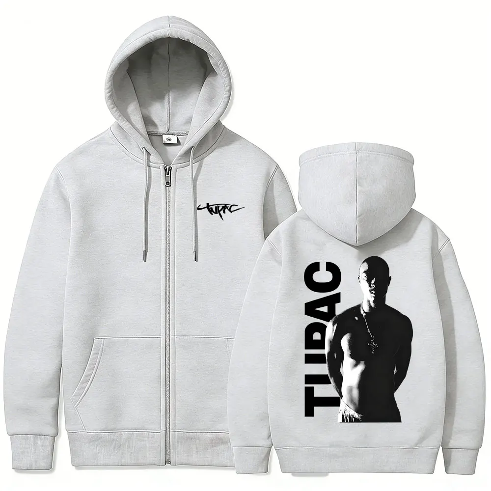 Mens Fashion Zip Up Hoodies - Bluza z kapturem na zamek, wzór