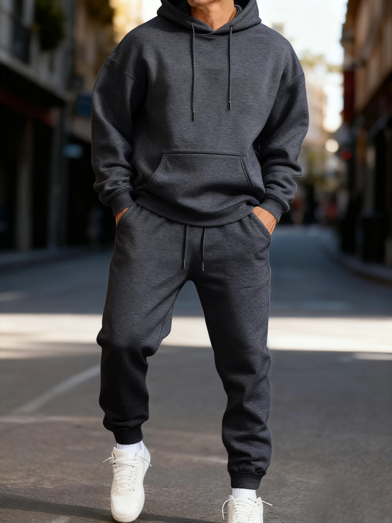Męski zestaw z kapturem, zimow – Mens Fashion Clothes recenzja i cena