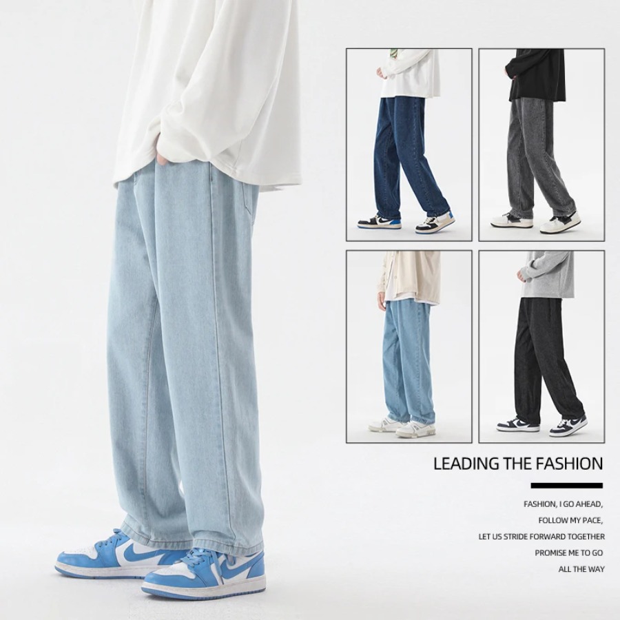 Męskie spodnie dżinsowe do kos – Men'S Fashion Grey Jeans recenzja i cena