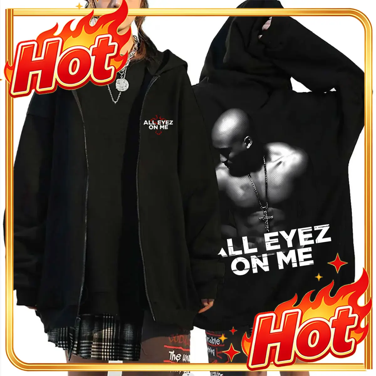 Bluza z kapturem i zamkiem bły – Mens Fashion Zip Up Hoodies recenzja i cena