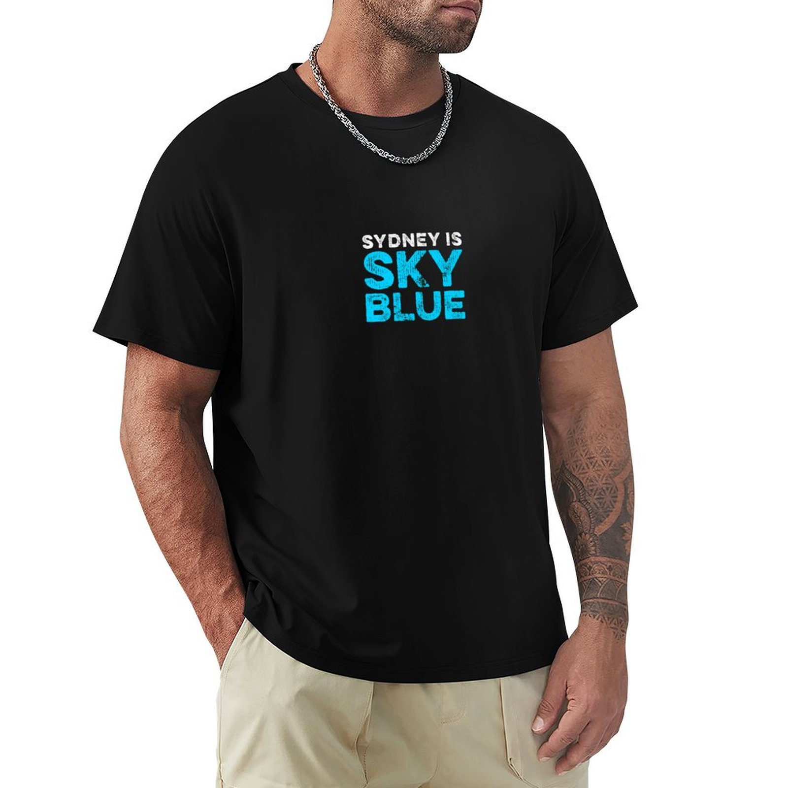 Sydney to błękitna koszulka T- – Men'S Fashion Sydney recenzja i cena
