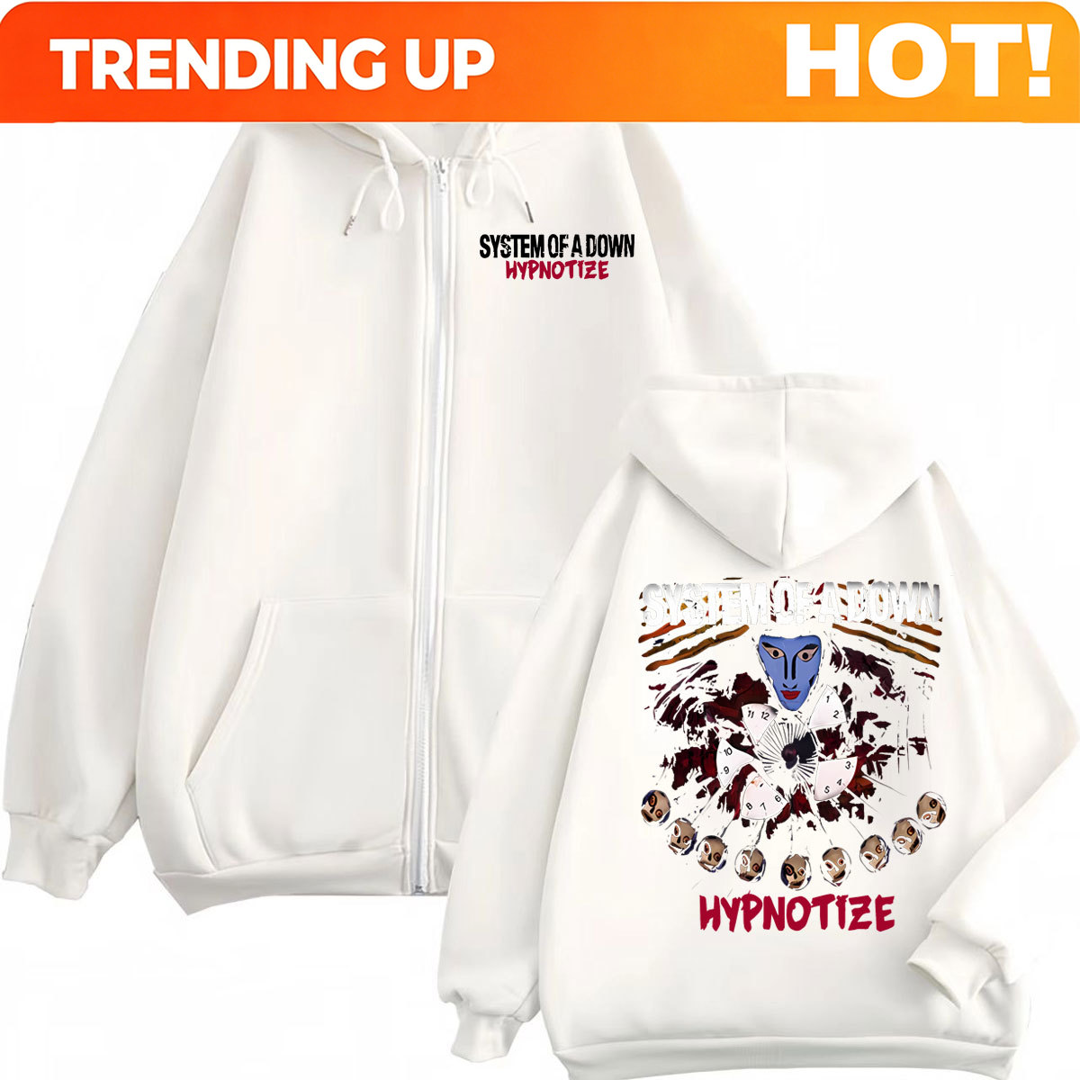 Bluza z kapturem na zamek z gr – Mens Fashion Zip Up Hoodies recenzja i cena