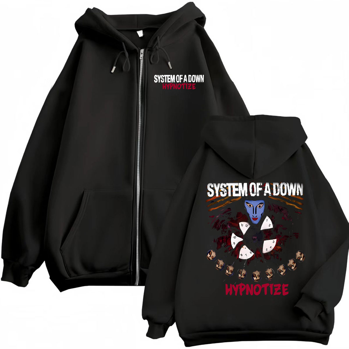 Bluza z kapturem na zamek z gr – Mens Fashion Zip Up Hoodies recenzja i cena