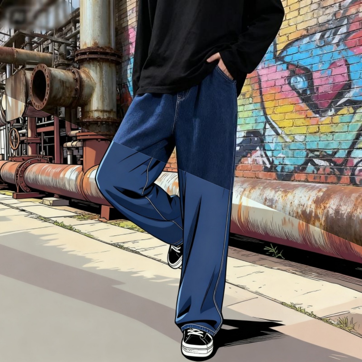 Męskie jeansy w stylu koreańsk – Men'S Fashion Grey Jeans recenzja i cena